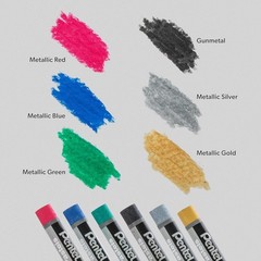Vibrant 50-Color Oil Pastel Set with Metallic & Fluorescent Shades