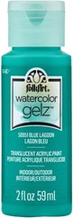Plaid FolkArt Watercolor Gelz Translucent Acrylic Paint~Blue Lagoon 2 oz.~ 50951