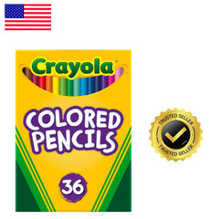 Crayola Colored Pencils 36ct Kids Set Arts Crafts Coloring Gifts Toddlers 3+