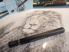 Electric Dotspen II – the Black Knight, rechargeable pen for artists, hobbist, t