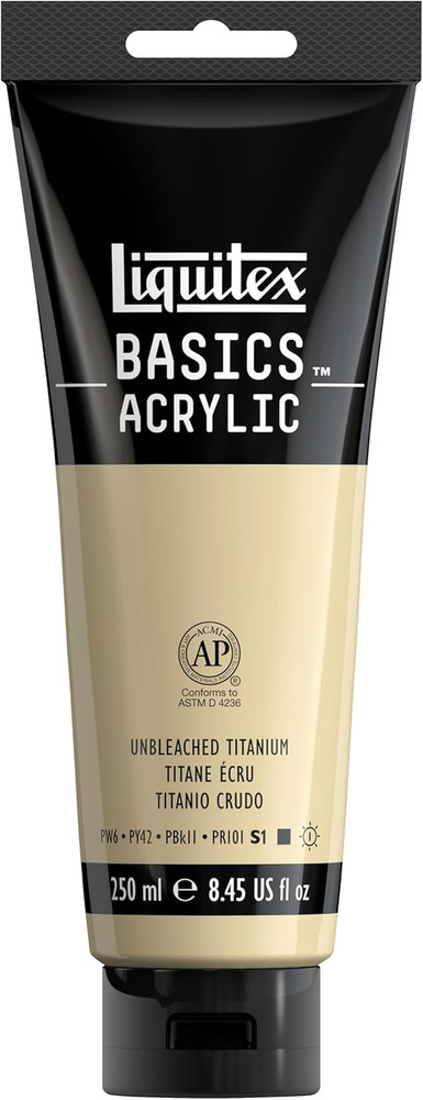 BASICS Acrylic Paint, 118Ml (4-Oz) Tube, Titanium White