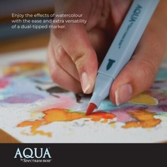 Spectrum Noir Aqua Artist Water Based Dual Nib Pen Set Pack Of 12 – Florals