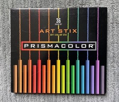 Prismacolor Art Stix Woodless Colored Pencils 36 New Open Box Made in USA