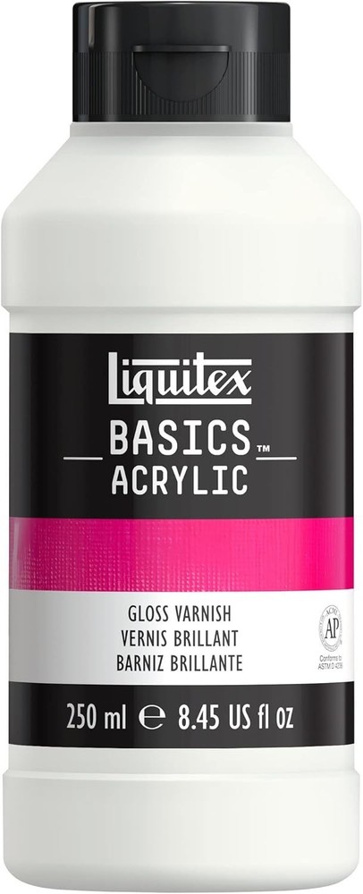 Liquitex BASICS Gloss Varnish, 250ml (8.4oz) Bottle Kitchen