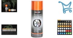 Wheel Spray Paint Metallic Orange Gold 10oz Durable Fade-Resistant Quick Dry