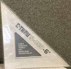 C-Thru 6″ Drafting and Art Scholastic Triangle Tool Item #S450-6