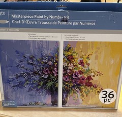 ARTIST’S LOFT MASTERPIECE 2 CANVAS PAINT BY NUMBER KIT SET