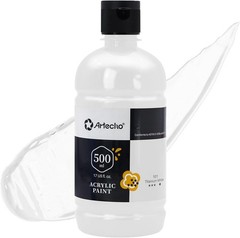 Creative Inspiration: 17oz Titanium White Acrylic Paint – Smooth & Glossy Finish