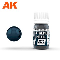 XTREME METAL – METALLIC BLUE 30ML AK 487 AK Interactive