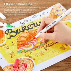 Fine & Brush Tip Markers in Portable Case – 105 Colors