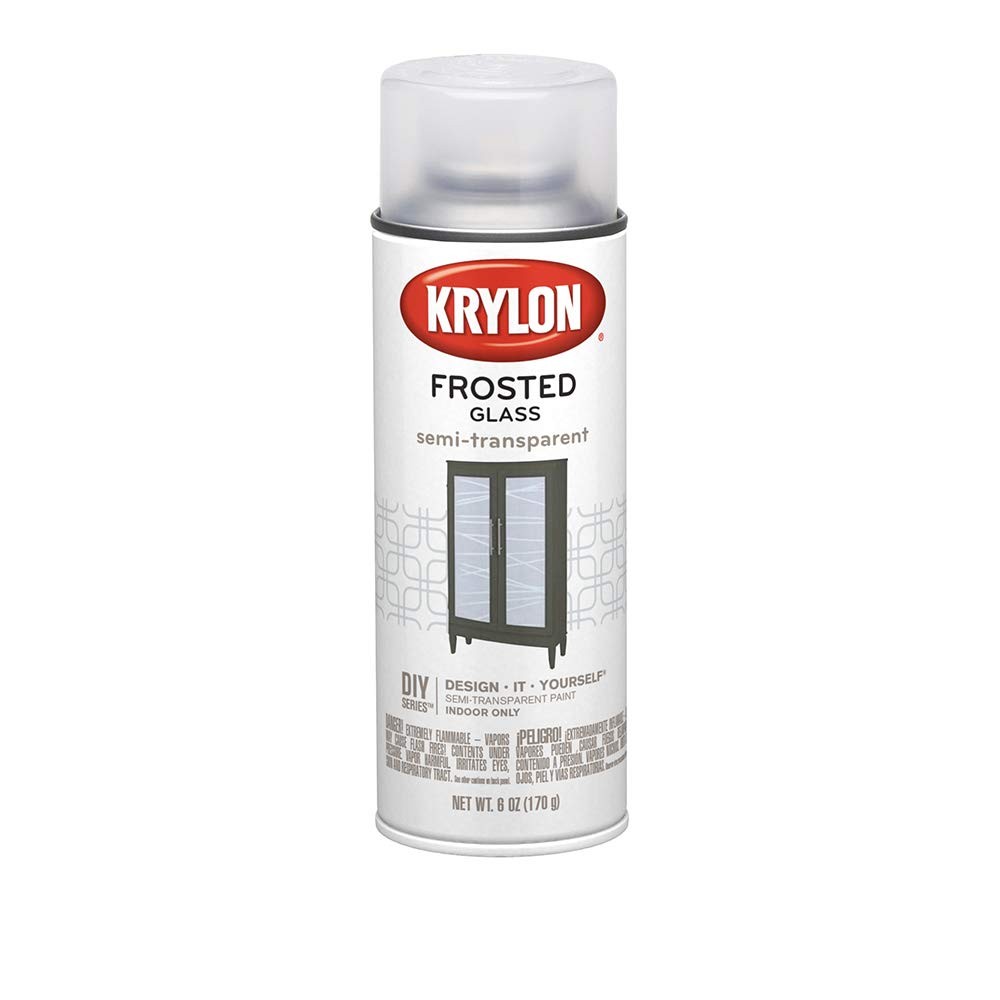 Krylon Frosted Glass Spray Paint, 6 oz, 6 Ounce (Pack of 1), White