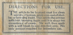 16 ONE OUNCE RARE ANTIQUE 1930s “BRONZE” METAL LEAFING GILDING POWDER