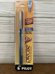 Pilot Roller Ball Pen Nonrefillable Fine Blue Ink 35341 Vintage Liquid Ink