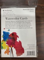 Strathmore 105-26 Watercolor Cold Press, 5″ x 6 7/8″, 8 Cards and Envelopes