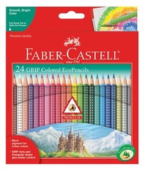Faber Castell Grip Colored Pencils Pack of 24 Ergonomic Vibrant Art Supplies