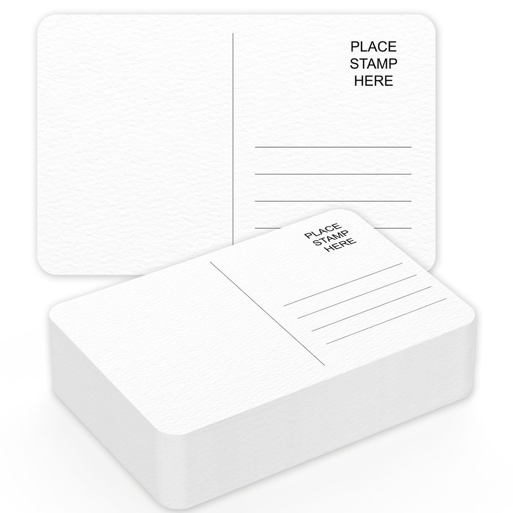100 PCS Blank Watercolor Postcards Paper Cards 140lb/300gsm DIY Art 4×6 Inch