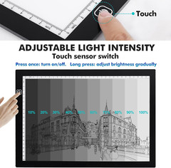 A4 Light Pad for Tracing & Weeding Vinyl, LED Copy Board Light Tracing Box Ultra