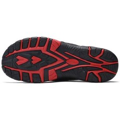 Mens Thong Sandals Indoor and Outdoor Beach Flip Flop Black/Red Size 12