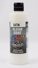 Createx Colors 5621 Clear Coat Satin 8oz water-based top coat for hobby & models