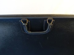Vtg NSM Chicago Oversized Black Zip Around Portfolio Art Blueprint Retro 27×20″