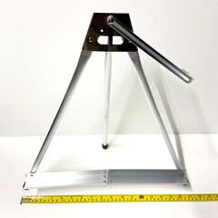 Aluminum Fold-Up Easel 22″ L x 16″ W x 9″ D Silver Table Top Painting Crafts Art