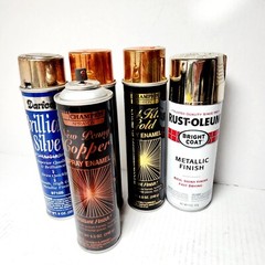 Metallic Artist Crafter Lot Vintage Gold Leaf Bronze Powder Wooden Applique Spra
