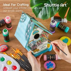 Versatile Acrylic Paint Set – 25 Colors, Non-Toxic, Waterproof & Fade-Resistant