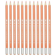 12Pcs Watercolor Pencil for Coloring, Drawing, Painting, Dark Orange Red