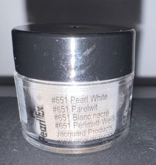 PearlEx 651 Pearl White Powdered Pigment Jacquard Pigment Powder MPN 651 3 grams
