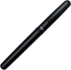OHTO CR01 Ceramic Rollerball Pen, 0.5mm Fine Point, Thick Aluminum Black