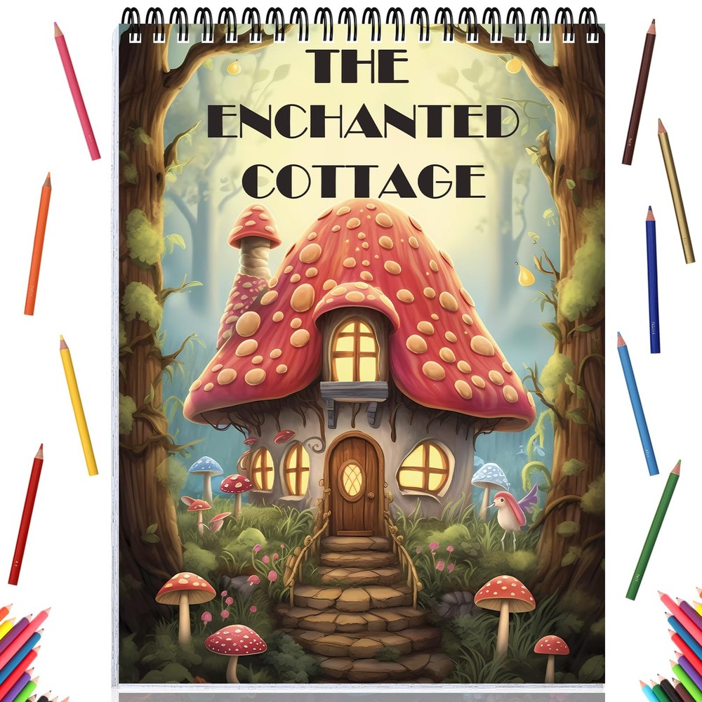 Spiral Bound Adult Coloring Book for Women, Anxiety Coloring Books for Adults Re