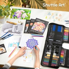Shuttle Art 116 PCS Drawing Kit, Professional Drawing Supplies with Sketch, C…