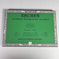 ARCHES Watercolor Paper 7×10 in. /18×26 cm 300 GSM Cold Pressed 100% Cotton