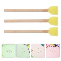 50 Pcs Paint Sponge Brush Round Brushes for Painting Arts and Crafts Sponges