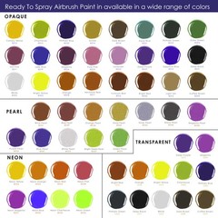 U.S. Art Supply 12 Color 1oz Pearlescent AIRBRUSH Paint Set w Cleaner & Thinner