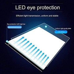 Ultra-Thin Portable A4 LED A4 (13*8.5 inch) light pad + 100pcs Tracing Paper