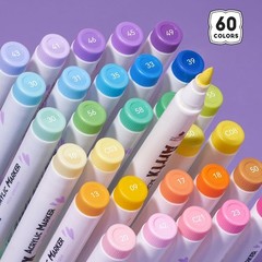 60 Colors Paint Markers Paint Pens Acrylic Paint Pens For Artists Adults Colorin