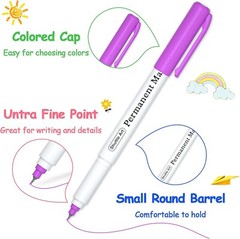 Permanent Markers, 30 Assorted Colors Ultra Fine Point Permanent Marker Packe…