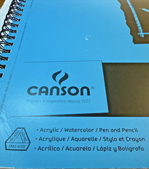 CANSON Mix Media Pad 60 Sheets 14 x 17 98 lb. 160g (Acrylic/Watercolor/Pencil)