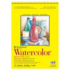 Watercolor Spiral Paper Pad, 11×15, 12 Sheets, 360110, Artist, Art, Mixed