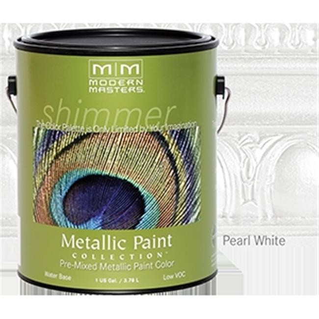 MODERN MASTERS ME196 1 Gallon Pearl White Metallic Paint – Sheer