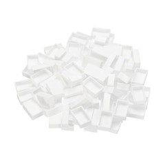 3.2ml Watercolor Pans, 100 Pack Empty Full Pans Watercolor Tins, White