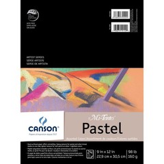 Canson Mi Teintes Pastels Paper Pad 9 X12 Assorted Colors 24 Sheets