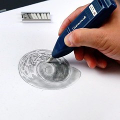 Battery-Operated Eraser & Refills, None, White