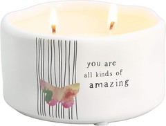 You are All Kinds of Amazing – Double Wick 4.5 inches x 2.6 inches, White