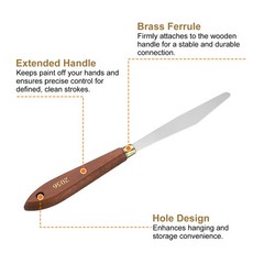 Painting Palette Knife 4.25″ x 0.71″ Stainless Steel Specialty Blade