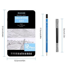 Professional Sketch Pencils 6B-4H for Artists, Beginners, Kids & Adults Drawing.