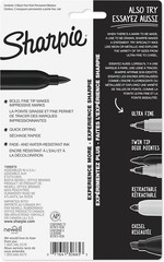 Versatile Black Permanent Markers Set 5 Count – Quick Drying, Fade Resistant
