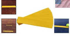 Versatile Court Line Marker Kit – 10 Durable Yellow Markers for Sports Training