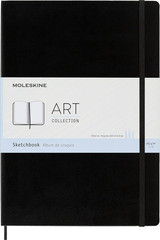 Art Sketchbook, Hard Cover, A4 (8.25″ X 11.75″) Plain/Blank, Black, 96 Pages